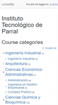 Mobile Screenshot of cursos.itparral.edu.mx