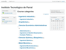 Tablet Screenshot of cursos.itparral.edu.mx